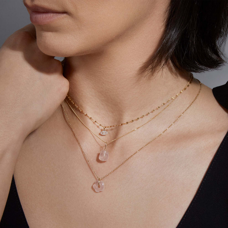 Rosy Rose Quartz Charm