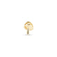 Stone and Strand 14K Yellow Gold Little Shroomy Push Pin Flat Back Front Image