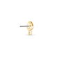 Stone and Strand 14K Yellow Gold Little Shroomy Push Pin Flat Back Rear Image