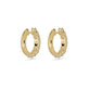 Stone and Strand 14K Yellow Gold Love After Dark LAB-Created Huggies Rear Image