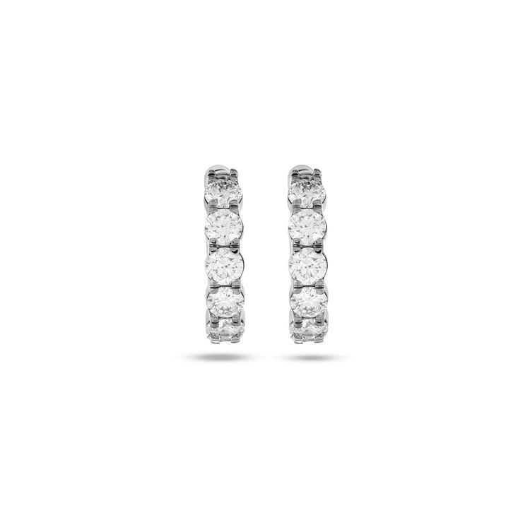 Stone and Strand Love After Dark LAB-Created Platinum Huggies Front Image