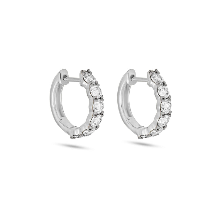Stone and Strand Love After Dark LAB-Created Platinum Huggies Side Image