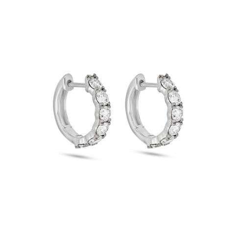 Stone and Strand Love After Dark LAB-Created Platinum Huggies Side Image