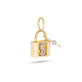 Love Lock Diamond Initial Charm