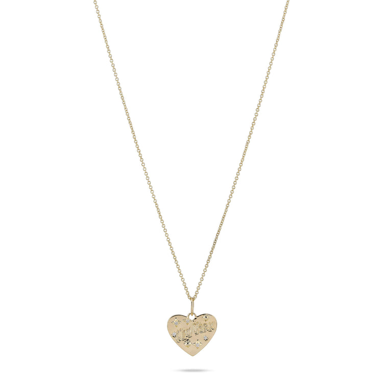 Stone and Strand 14K Yellow Gold Love New York Diamond Necklace Front Image