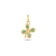 Stone and Strand 10K Yellow Gold Lucky Clover Emerald Charm Rear Image