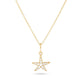 Stone and Strand 14K Yellow Gold LAB-Created Diamond Starfish Necklace Front Image