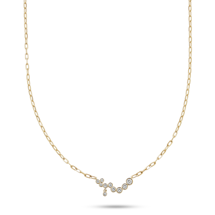 Lab-Created Diamond Bubble Up Necklace