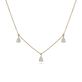 Stone and Strand 14K Yellow Gold Lab-Created Diamond Droplets Necklace Close Up Image