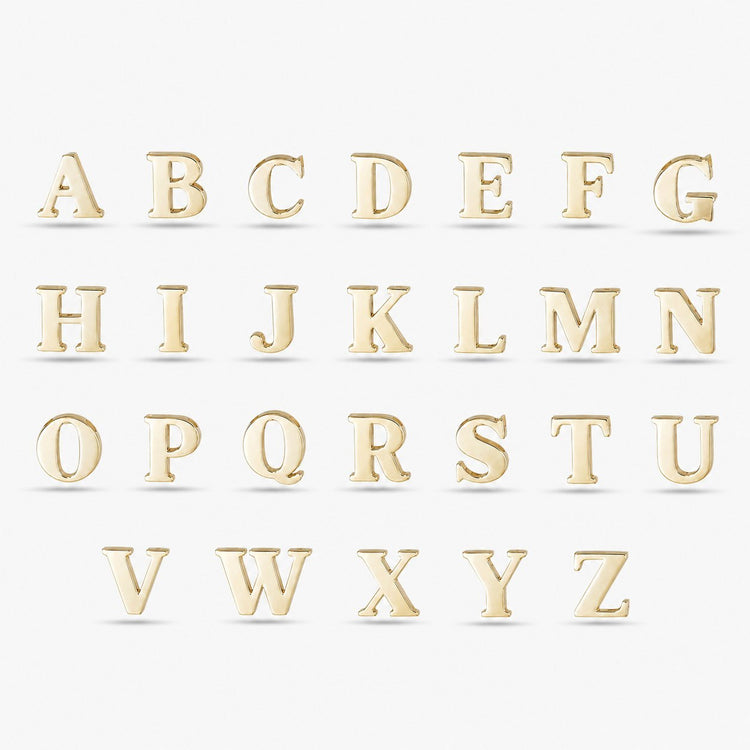 Letterpress Initial Necklace