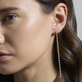 Image of Long Diamond Stream Earring with other Stone and Strand Jewelry