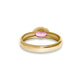 Stone and Strand 10K Yellow Gold Magenta Gallant Pink Topaz Ring Rear Image