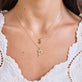 Image of 14K Yellow Gold Marais Gold Initial Necklace with Stone and Strand Necklaces