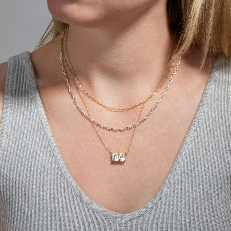 Maritime Anchor Chain Necklace