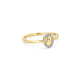 Stone and Strand 10K Yellow Gold Marquee Diamond Initial Ring Side Image