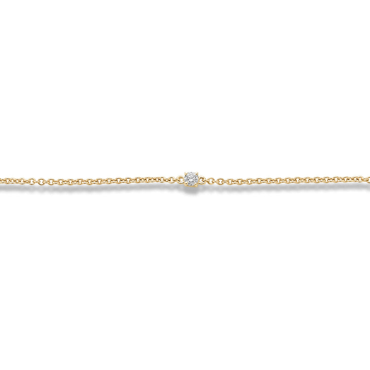 Stone and Strand 14K Yellow Gold Meaningful Diamonds Bracelet Close Up Image