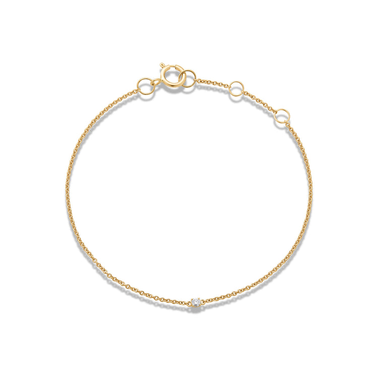 Stone and Strand 14K Yellow Gold Meaningful Diamonds Bracelet Front Image