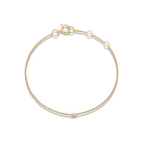 Stone and Strand 14K Yellow Gold Meaningful Diamonds Bracelet Front Image