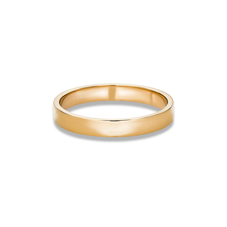 Stone and Strand 14K Yellow Gold Midnight Band 3mm Rear Image
