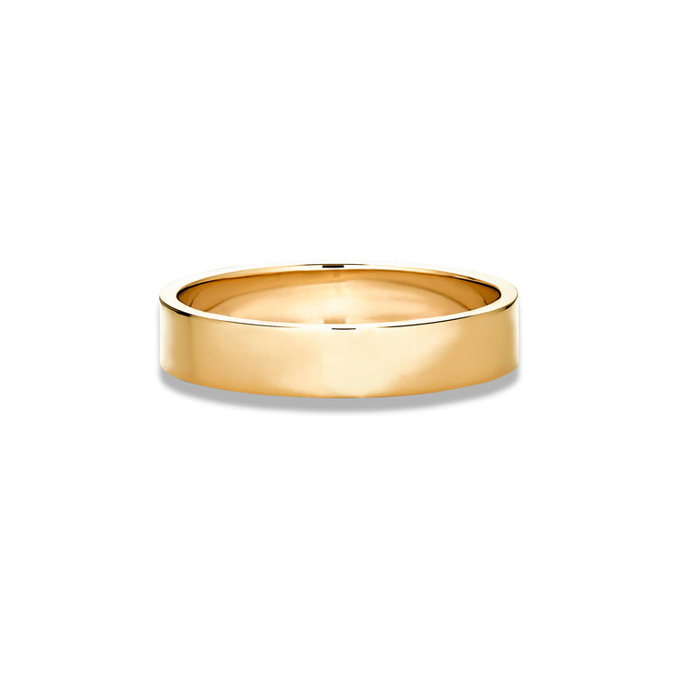 Stone and Strand 14K Yellow Gold Midnight Band 4mm Front Image