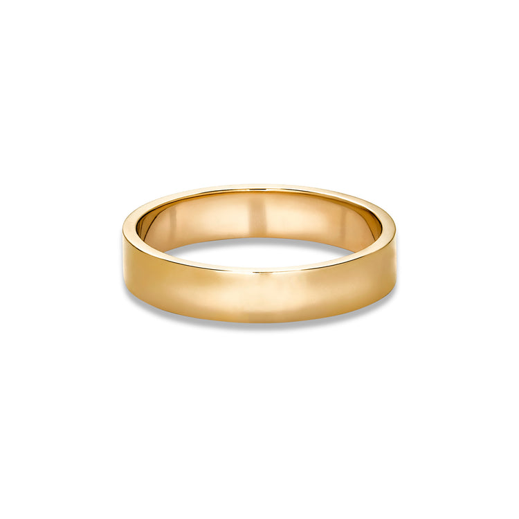 Stone and Strand 14K Yellow Gold Midnight Band 4mm Rear Image