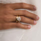 Image of 14K Yellow Gold Midnight Band 4mm with Stone and Strand Rings