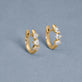 Stone and Strand 14K Yellow Gold Mini Carnival LAB-Created Hoops Editorial Image