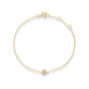 Stone and Strand 14K Yellow Gold Mini Clover Diamond Bracelet Front Image