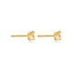 Stone and Strand 14K Yellow Gold Mini Clover Diamond Studs Rear Image