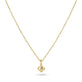 Stone and Strand 14K Yellow Gold Mini Diamond Clover Choker Necklace Rear Image