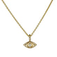 Stone and Strand 14K Yellow Gold Mini Evil Eye Welding Choker Front Image