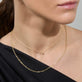 Image of 14K Yellow Gold Mini Evil Eye Welding Choker with Stone and Strand Necklaces