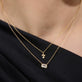 Image of 14K Yellow Gold Mini Fabulous Fungi Choker with Stone and Strand Necklaces