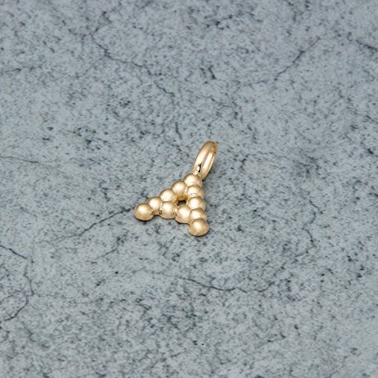 Mini Mochi Donut Initial Necklace