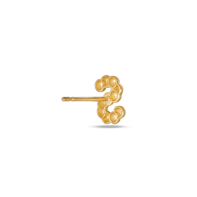 Mini Mochi Donut Initial Stud