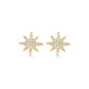 Stone and Strand 10K Yellow Gold Mini Pave Northern Star Studs Front Image