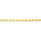 Stone and Strand 14K Yellow Gold Mirror Chain Anklet Close Up Image
