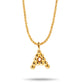 Gold Vermeil Mochi Donut Initial Necklace