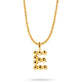 Gold Vermeil Mochi Donut Initial Necklace