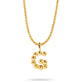 Gold Vermeil Mochi Donut Initial Necklace