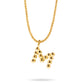 Gold Vermeil Mochi Donut Initial Necklace