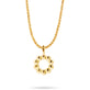 Gold Vermeil Mochi Donut Initial Necklace