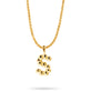 Gold Vermeil Mochi Donut Initial Necklace