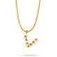 Gold Vermeil Mochi Donut Initial Necklace