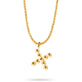 Gold Vermeil Mochi Donut Initial Necklace