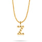 Gold Vermeil Mochi Donut Initial Necklace