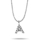 Sterling Silver Mochi Donut Initial Necklace