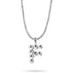 Sterling Silver Mochi Donut Initial Necklace