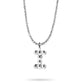 Sterling Silver Mochi Donut Initial Necklace