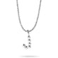 Sterling Silver Mochi Donut Initial Necklace